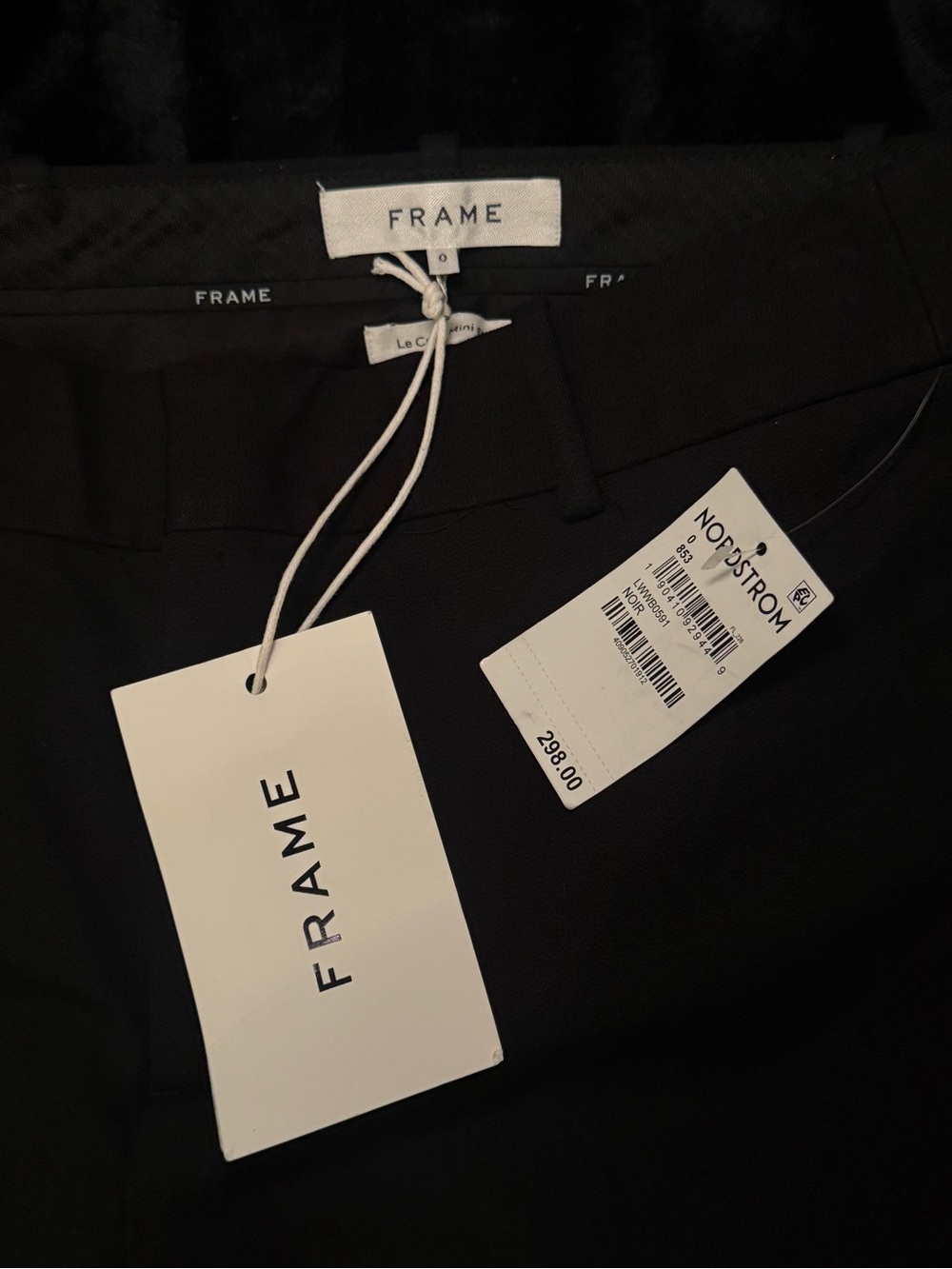 FRAME Black Trousers with Retail Tags